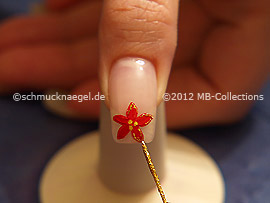 Nailart Liner in der Farbe gold-glitter