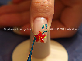 Nailart Liner in der Farbe dunkelgrün