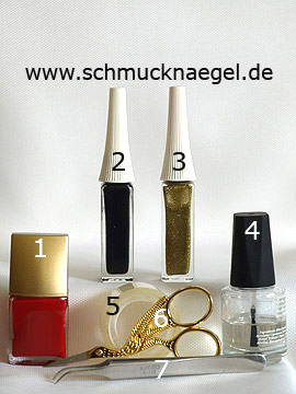 Produkte für das Design 'Reißverschluss als Fingernagel Motiv' - Nagellack, Nailart Liner