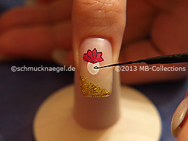 Nailart Liner in der Farbe schwarz