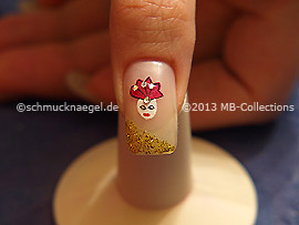 Karneval Motiv 5: Nailart Motiv 348