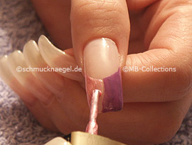 Nagellack in der Farbe rosa