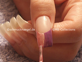 Nagellack in der Farbe rosa