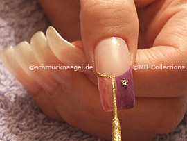 Nailart Liner in der Farbe gold-glitter