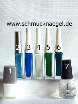 Produkte für das Design 'Glockenblume als Fingernagel Motiv' - Nagellack, Nailart Liner