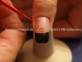Nailart Liner in der Farbe rot