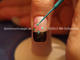 Nailart Liner in der Farbe türkis