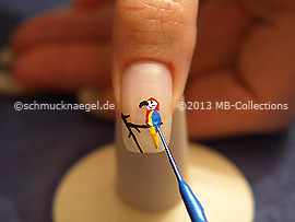 Nailart Liner in der Farbe blau