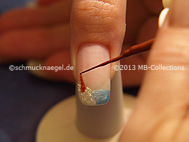 Nailart Liner in der Farbe braun