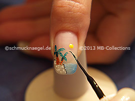 Nailart Liner in der Farbe schwarz