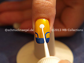 Nailart Liner in der Farbe weiß