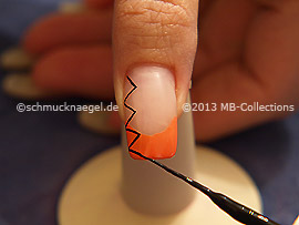 Nailart Liner in der Farbe schwarz