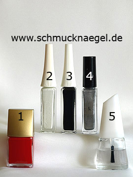 Produkte für der Weihnachtsmann Mantel als Fingernagel Motiv - Nagellack, Nailart Liner