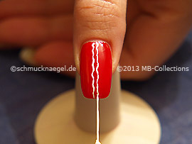 Nailart Liner in der Farbe weiß