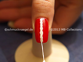 Nailart Liner in der Farbe weiß