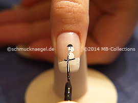 Nailart Liner in der Farbe schwarz