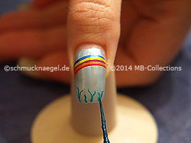 Nailart Liner in der Farbe dunkelgrün