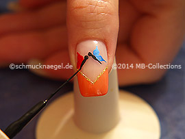 Nailart Liner in der Farbe schwarz