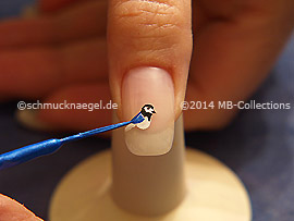 Nailart Liner in der Farbe blau