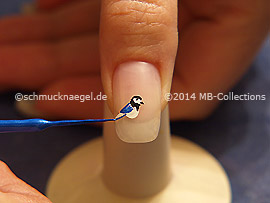 Nailart Liner in der Farbe blau