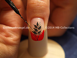 Nailart Liner in der Farbe schwarz