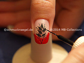 Nailart Liner in der Farbe schwarz