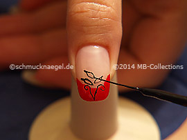 Nailart Liner in der Farbe schwarz