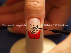 Nailart Liner in der Farbe schwarz