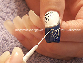 Nailart Liner in der Farbe weiß