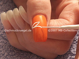 Nailart Liner in der Farbe weiß