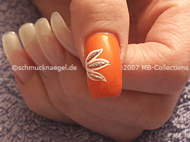 Nailart Liner in der Farbe silber-glitter