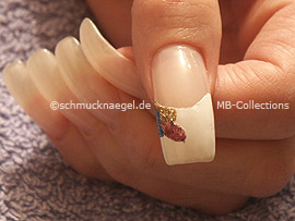 Nailart Liner in der Farbe rot-glitter