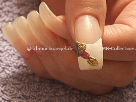 Nailart Liner in der Farbe gold-glitter