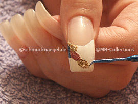 Nailart Liner in der Farbe blau-glitter