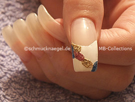 Nailart Liner in der Farbe blau-glitter