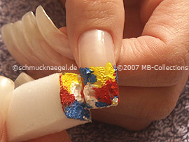 Kleiner Schwamm mit Acrylfarben