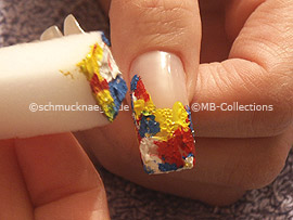 Kleiner Schwamm mit Acrylfarben