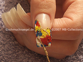 Nailart Liner in der Farbe gold-glitter