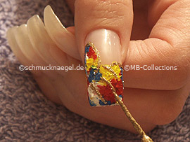 Nailart Liner in der Farbe gold-glitter