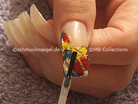 Klarlack, Strasssteine und Spot-Swirl