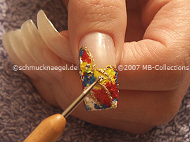 Klarlack, Strasssteine und Spot-Swirl