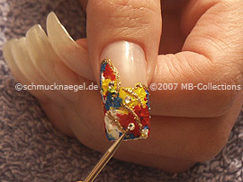 Klarlack, Strasssteine und Spot-Swirl