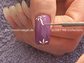 Nailart Liner in der Farbe silber