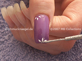 Nailart Liner in der Farbe silber-glitter