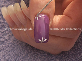 Nailart Liner in der Farbe silber-glitter