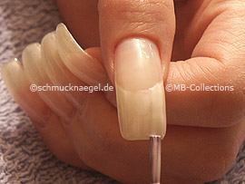 Nagellack in der Farbe perlmutt