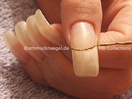 Nailart Liner in der Farbe gold-glitter