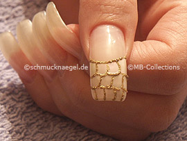 Nailart Liner in der Farbe gold-glitter