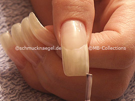 Nagellack in der Farbe perlmutt