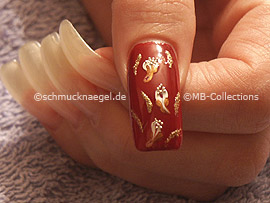 Nailart Liner in der Farbe gold-glitter